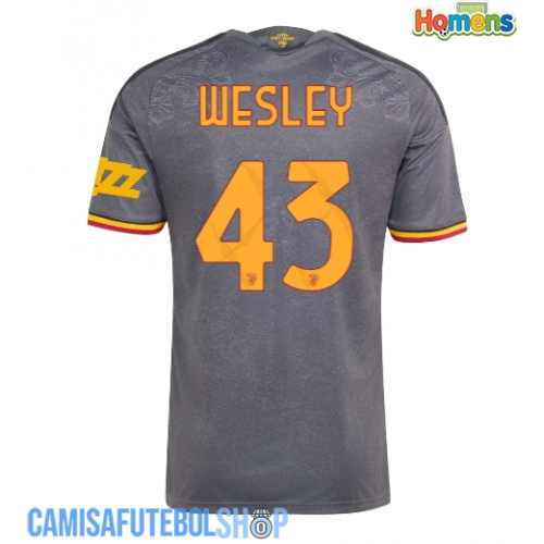 Camisa de time de futebol AS Roma Wesley Franca #43 Replicas 3º Equipamento 2026-27 Manga Curta